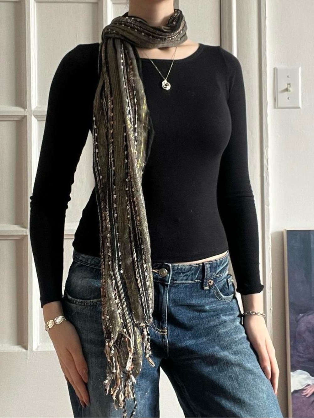Striped Scarf - Picture 2 of 7